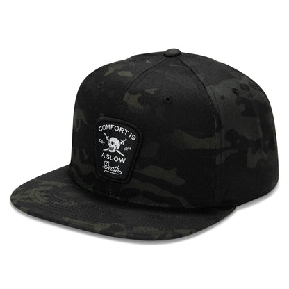 Comfort Is A Slow Death Patch Flatbill Snapback Hat