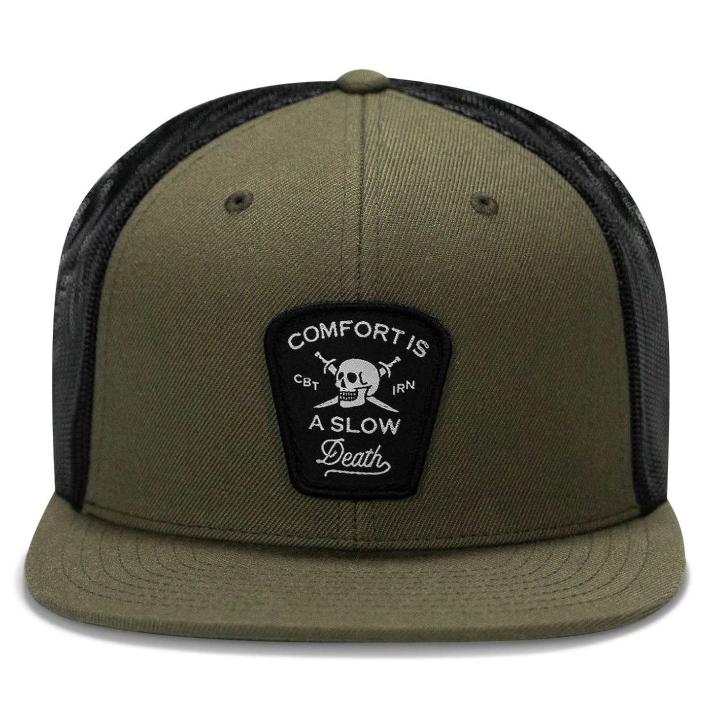 Comfort Is A Slow Death Patch Flatbill Snapback Hat