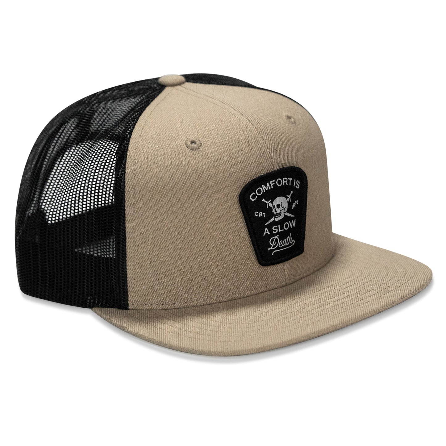 Comfort Is A Slow Death Patch Flatbill Snapback Hat