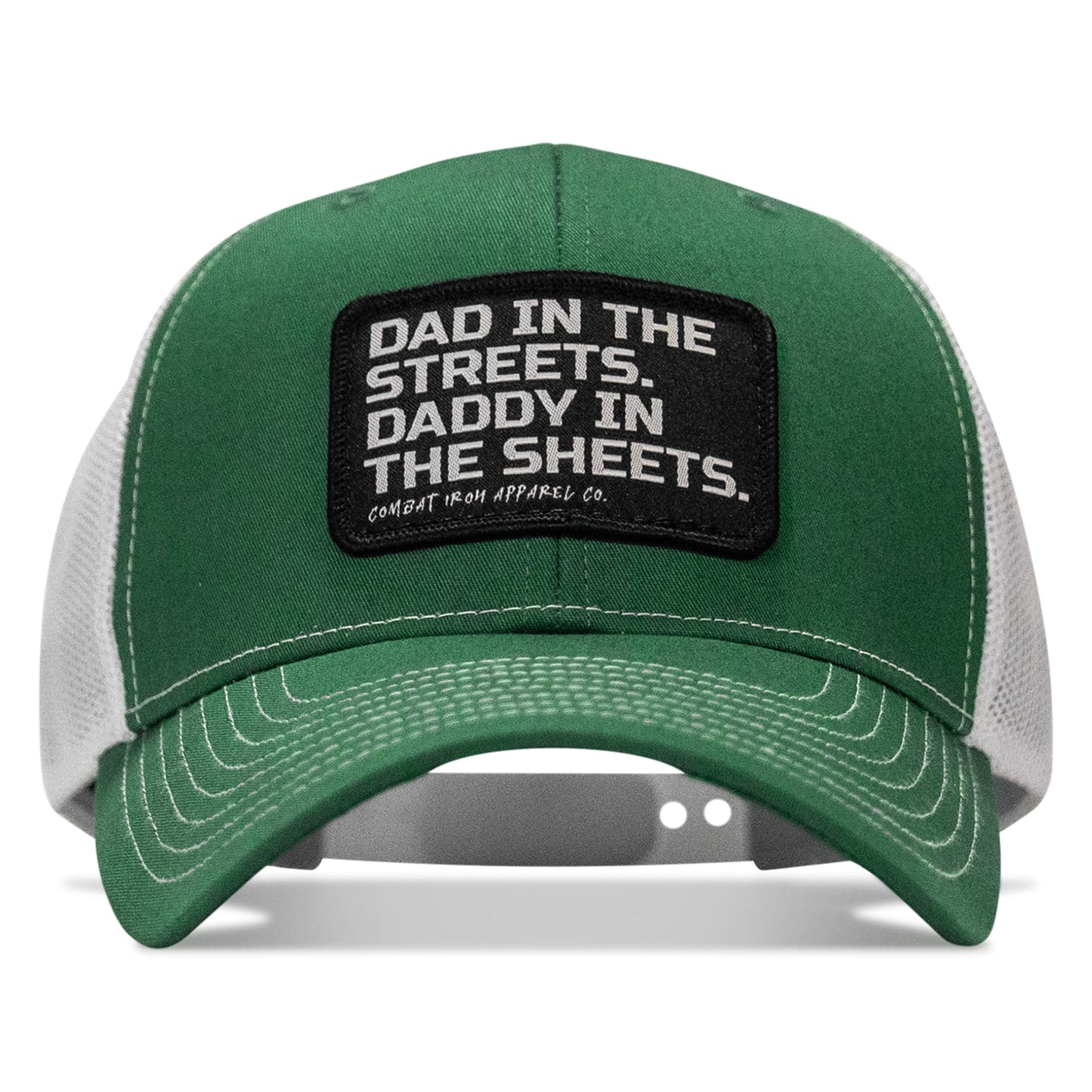 Dad In The Streets. Daddy In The Sheets. Black Patch Snapback Hat