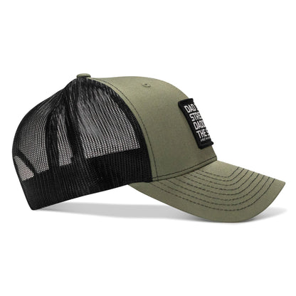 Dad In The Streets. Daddy In The Sheets. Black Patch Snapback Hat