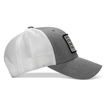 Dad In The Streets. Daddy In The Sheets. White Patch Snapback Hat