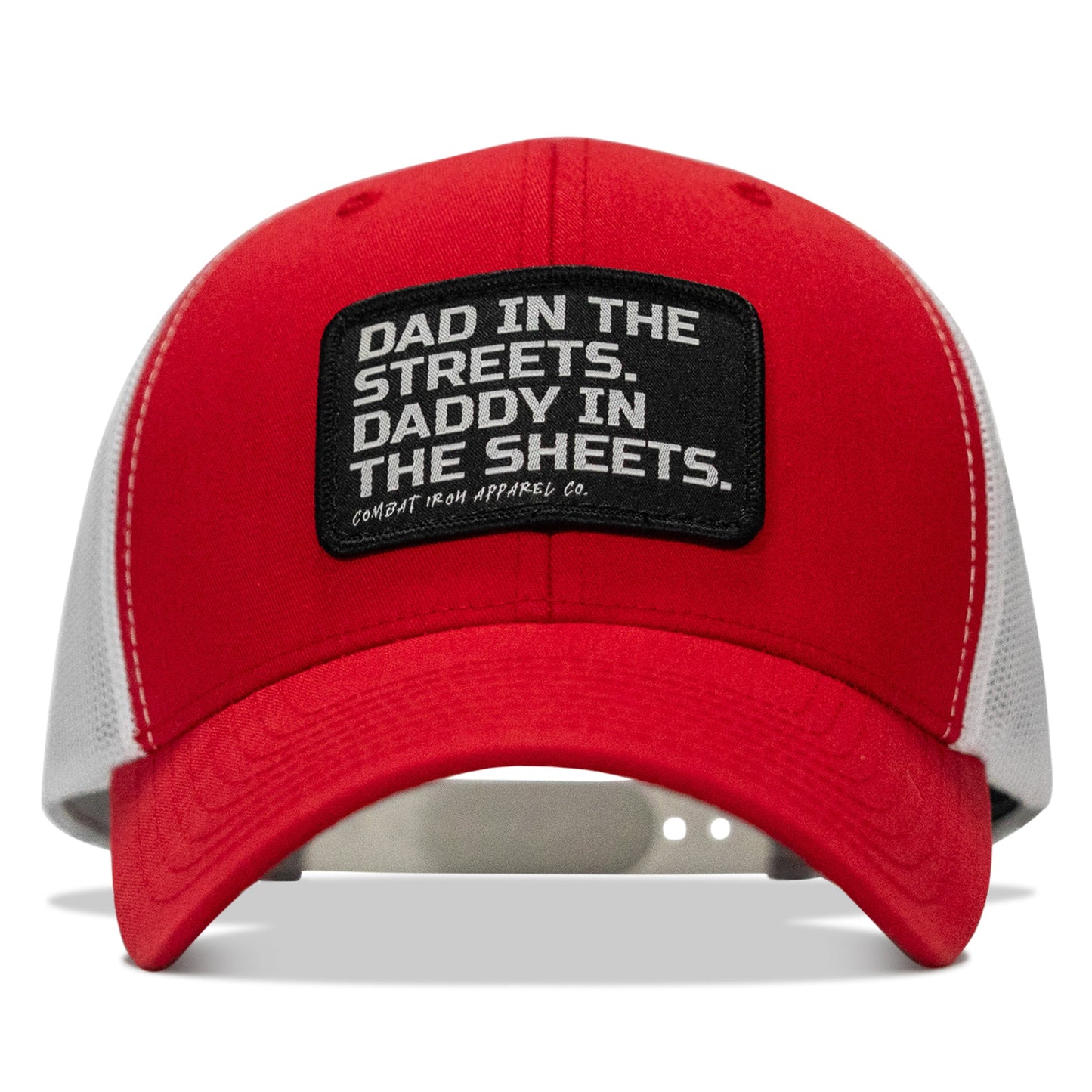 Dad In The Streets. Daddy In The Sheets. Black Patch Snapback Hat