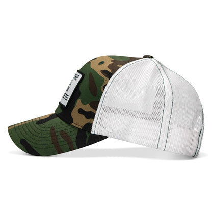 Dad In The Streets. Daddy In The Sheets. White Patch Snapback Hat