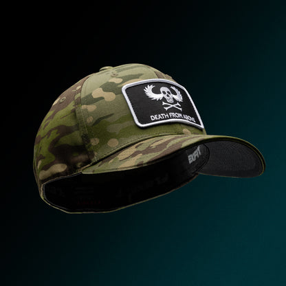 Vietnam Airborne War Wings Patch Flexfit Hat
