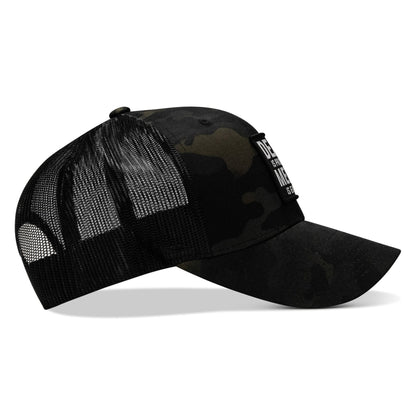 Death Is Promised. Mercy Is Earned Patch Snapback Hat