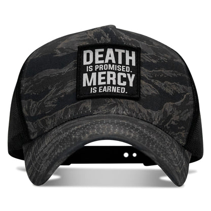 Death Is Promised. Mercy Is Earned Patch Five Panel Breacher Snapback Hat