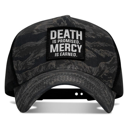 Death Is Promised. Mercy Is Earned Patch Five Panel Breacher Snapback Hat