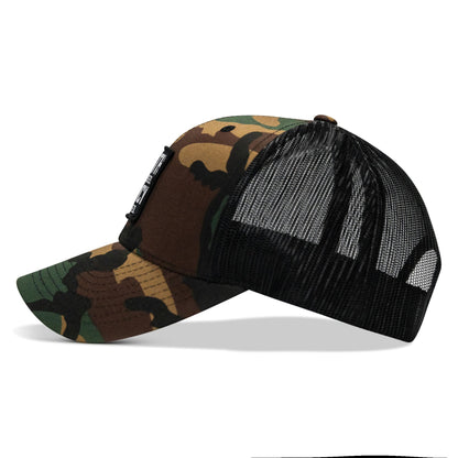 Death Is Promised. Mercy Is Earned Patch Snapback Hat