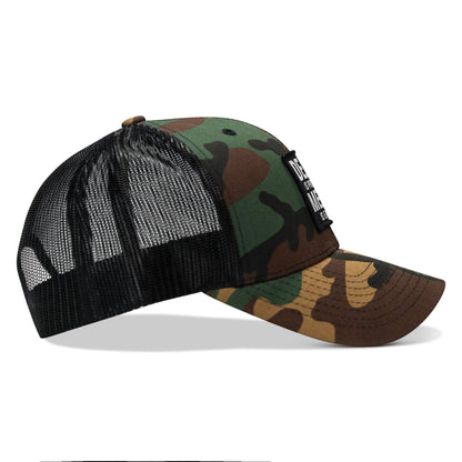 Death Is Promised. Mercy Is Earned Patch Snapback Hat
