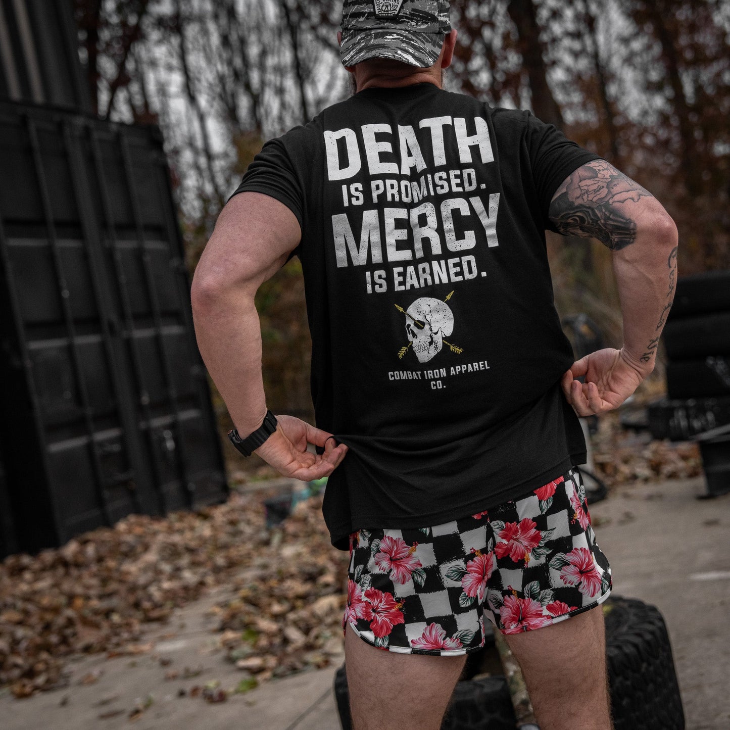 Death Is Promised. Mercy Is Earned Men's T-Shirt