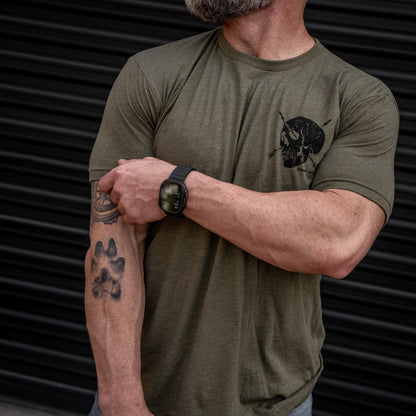 Death Is Promised. Mercy Is Earned Men's T-Shirt