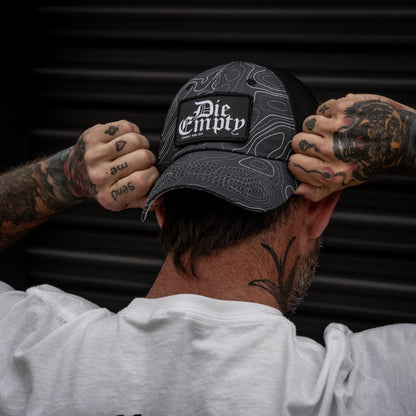 Die Empty Black Patch. Tactical Ripstop Mesh Snapback Hat