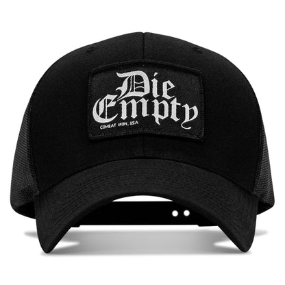 Die Empty Black Patch Snapback Hat