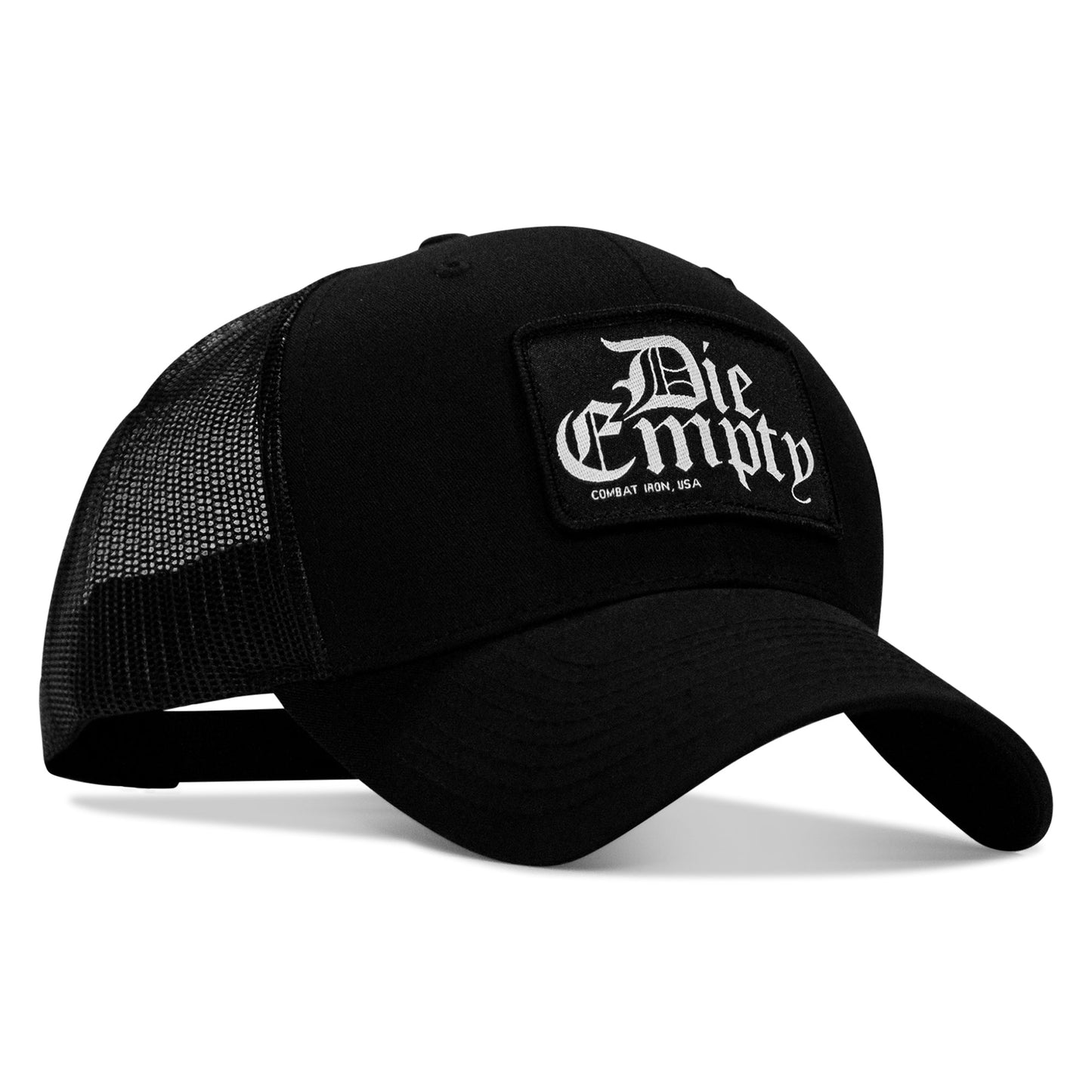Die Empty Black Patch Snapback Hat