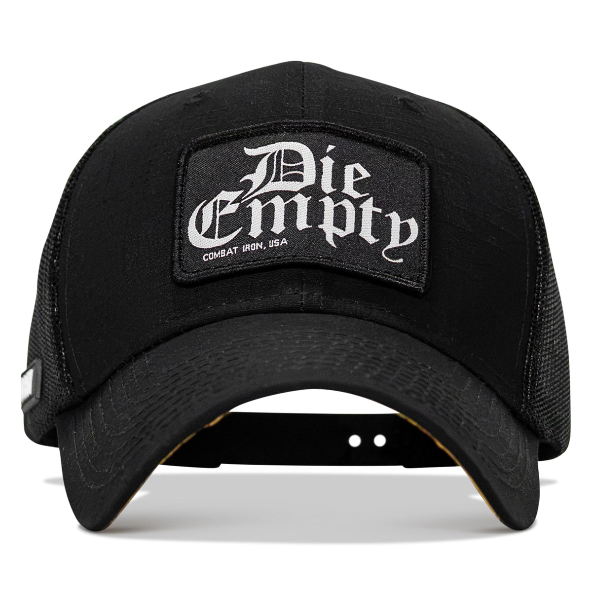 Die Empty Black Patch Original Ripstop Snapback Hat