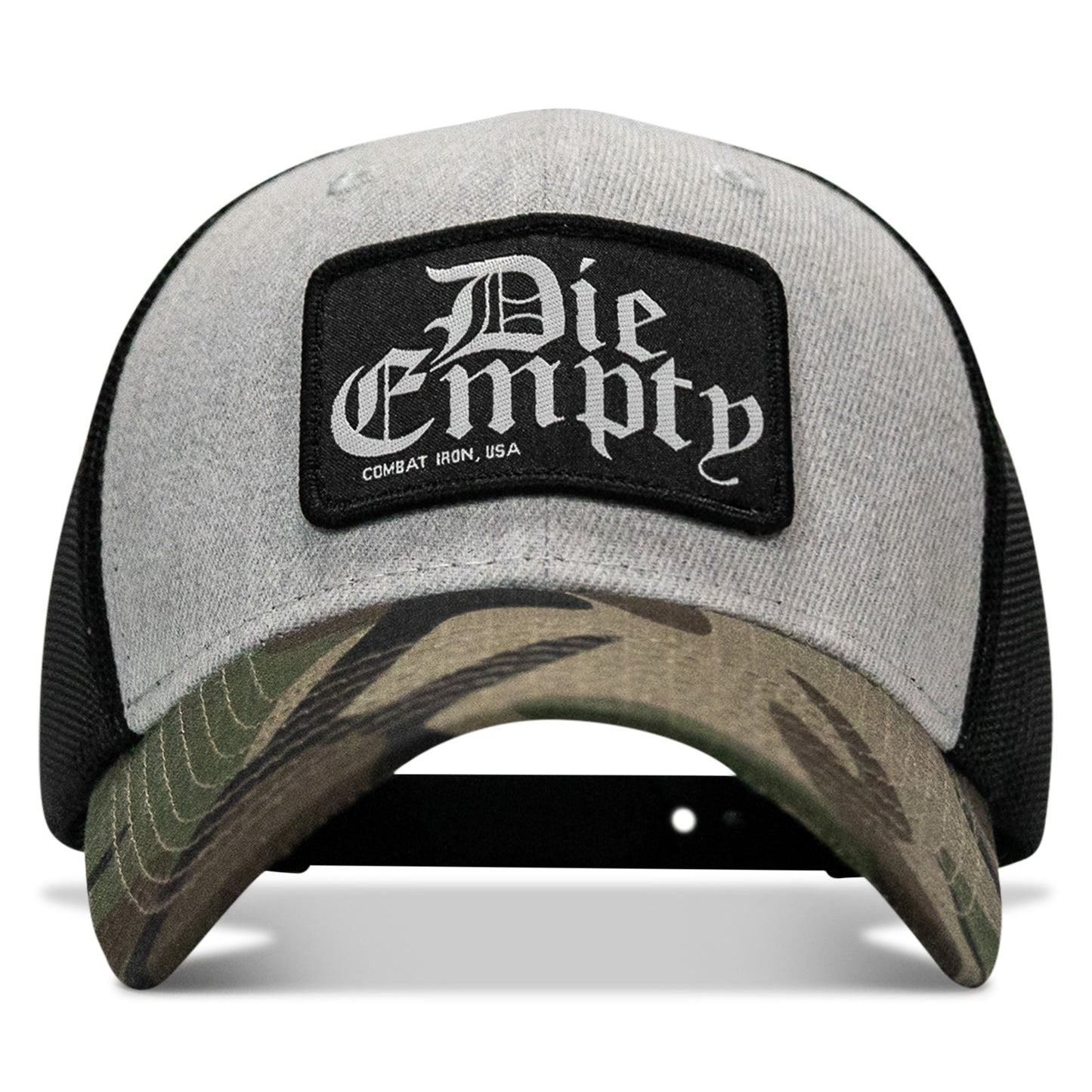 Die Empty Black Patch Snapback Hat