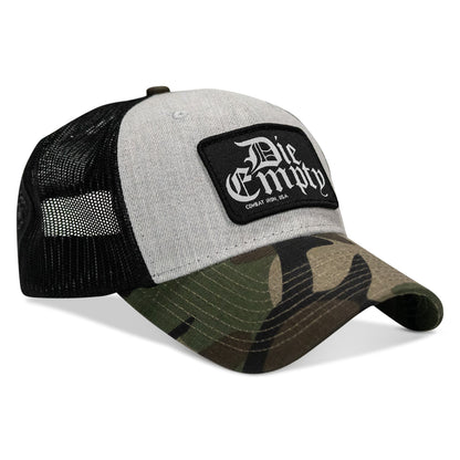 Die Empty Black Patch Snapback Hat