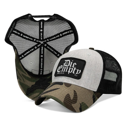 Die Empty Black Patch Snapback Hat
