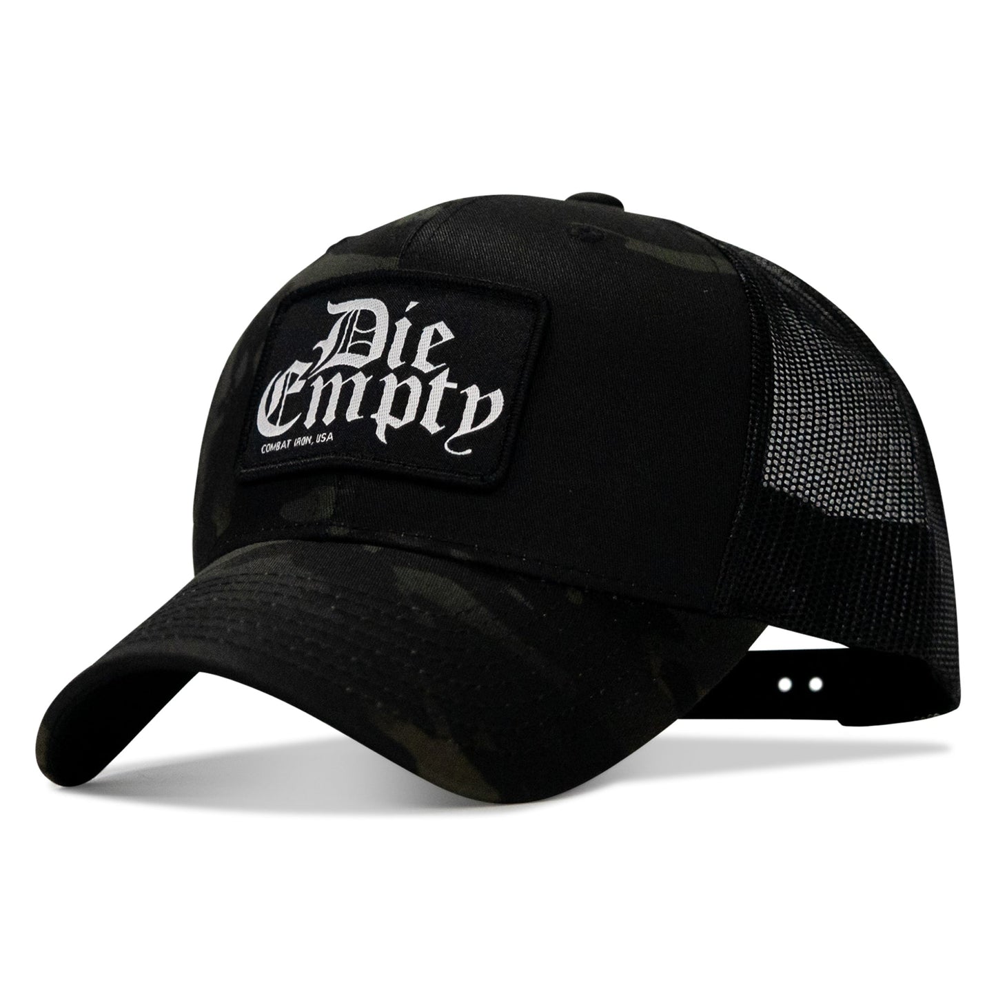 Die Empty Black Patch Snapback Hat