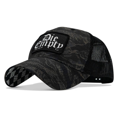 Die Empty Black Patch Original Ripstop Snapback Hat