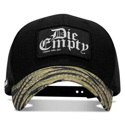 Die Empty Black Patch Original Ripstop Snapback Hat