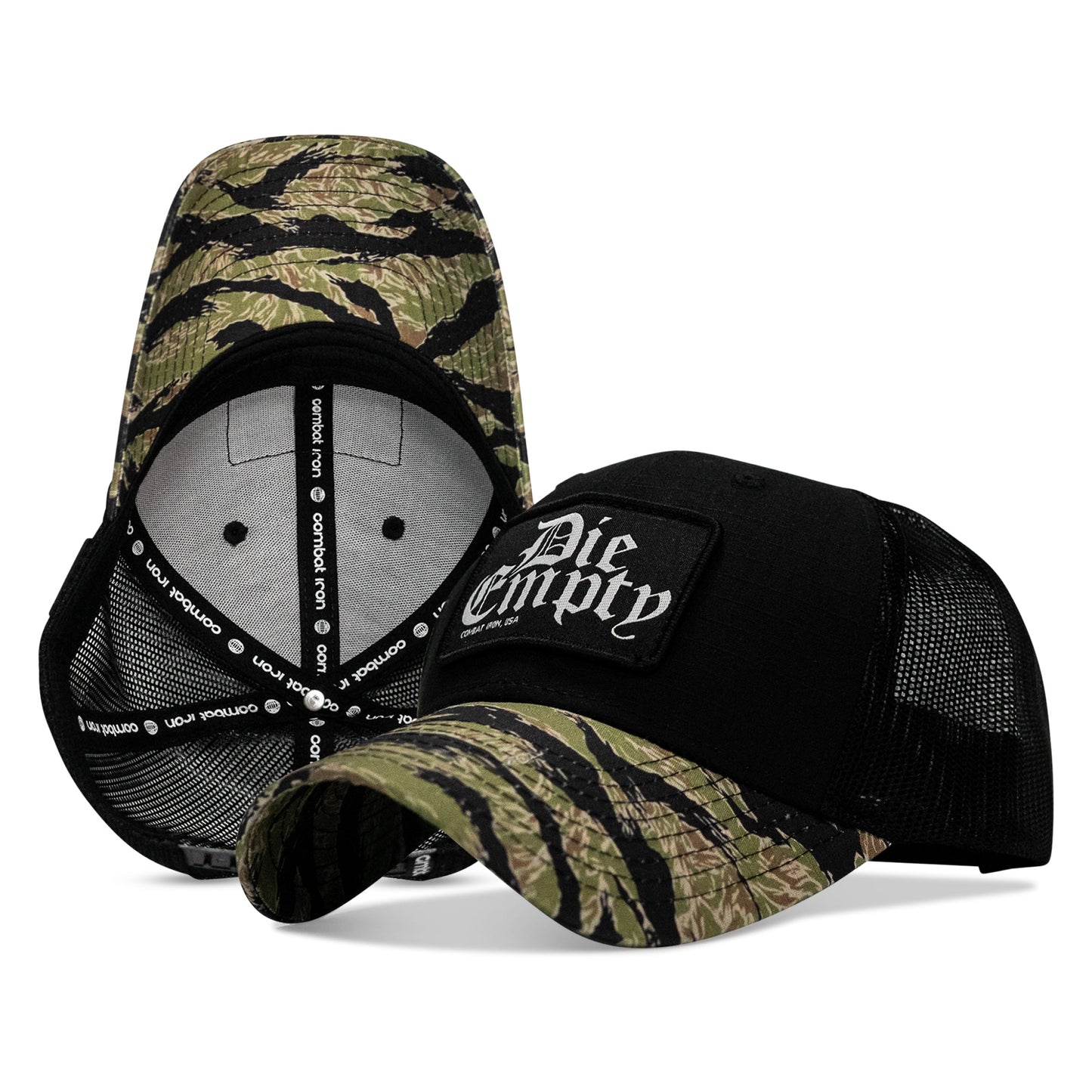 Die Empty Black Patch Original Ripstop Snapback Hat
