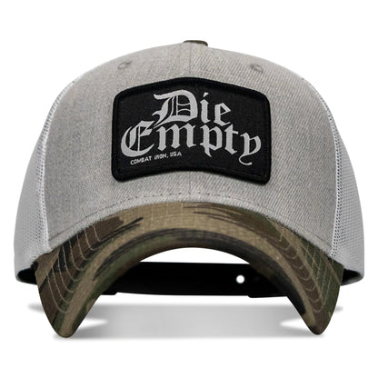 Die Empty Black Patch Snapback Hat
