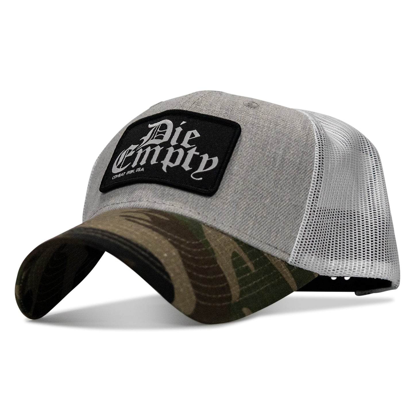 Die Empty Black Patch Snapback Hat