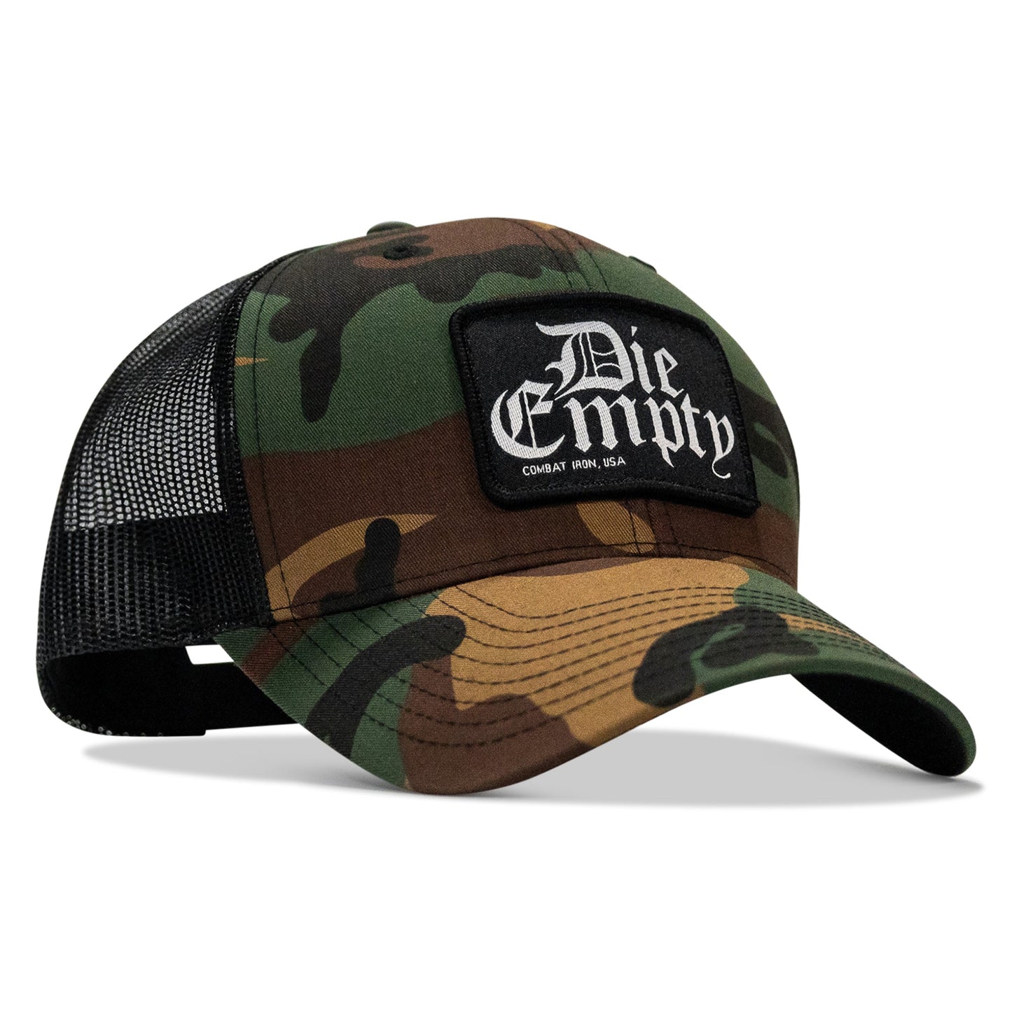 Die Empty Black Patch Snapback Hat
