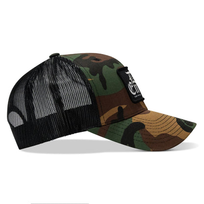 Die Empty Black Patch Snapback Hat