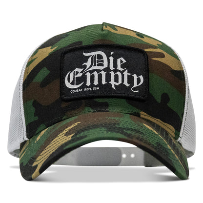 Die Empty Black Patch Snapback Hat