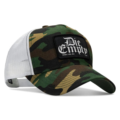 Die Empty Black Patch Snapback Hat