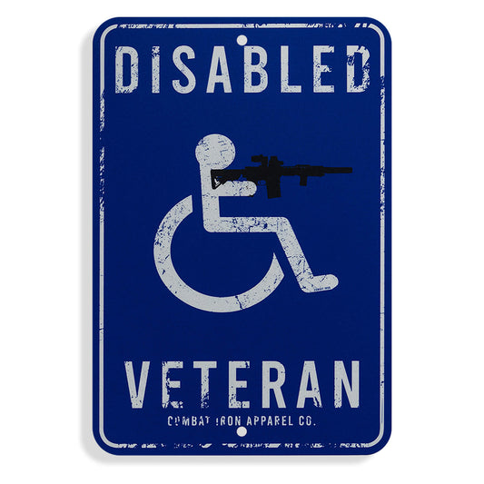 Disabled Veteran Metal Wall Mounted Sign