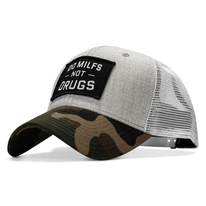 Do Milfs. Not Drugs. Patch Snapback HAT