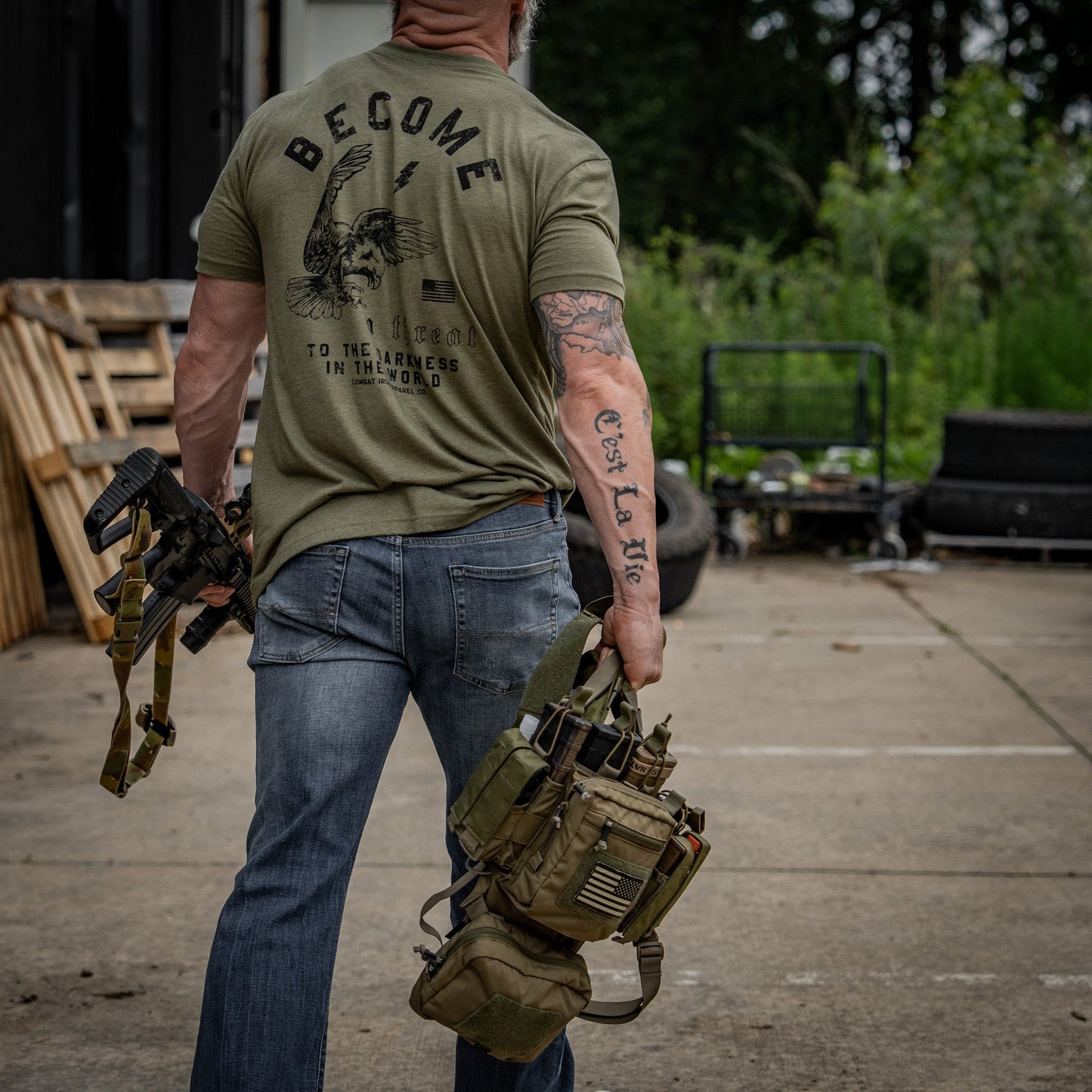 Become A Threat To The Darkness Men's T-Shirt