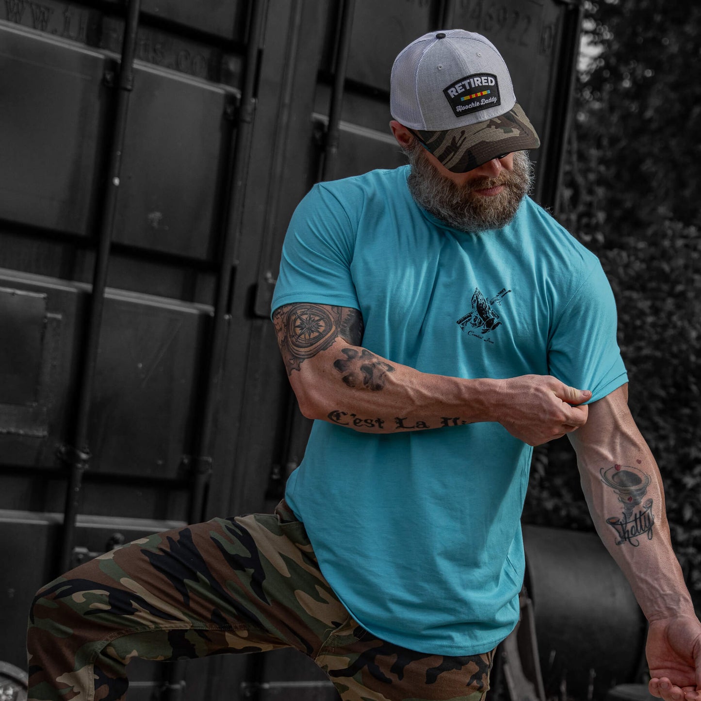 Retired Hoochie Daddy Veteran Patch Snapback Hat