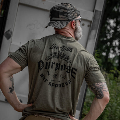 Live With Purpose. Not Approval Men's T-Shirt