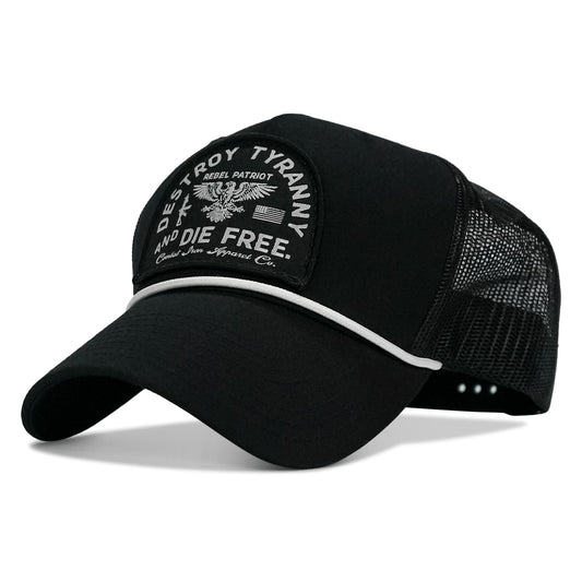 Destroy Tyranny and Die Free Patch Rope Snapback Hat