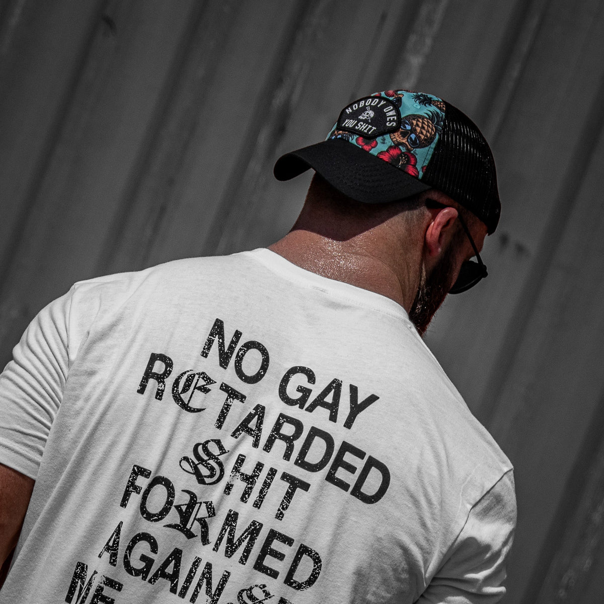 Nobody Owes You Shit Arched Patch Tactical Ripstop Mesh Snapback Hat