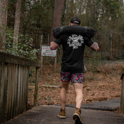 Kill Bad Vibes. Bang Good Ones Skull Men's T-Shirt