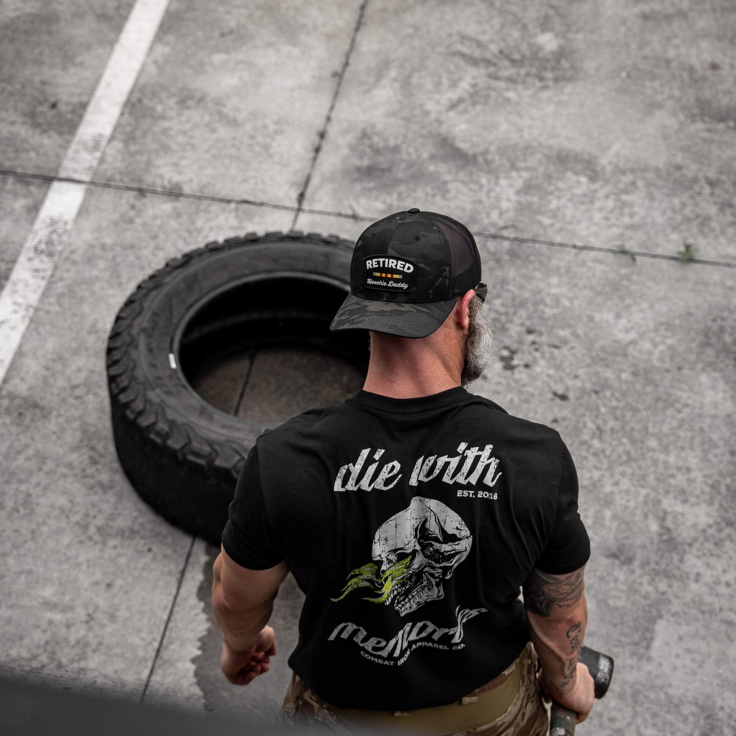 Retired Hoochie Daddy Veteran Patch Snapback Hat