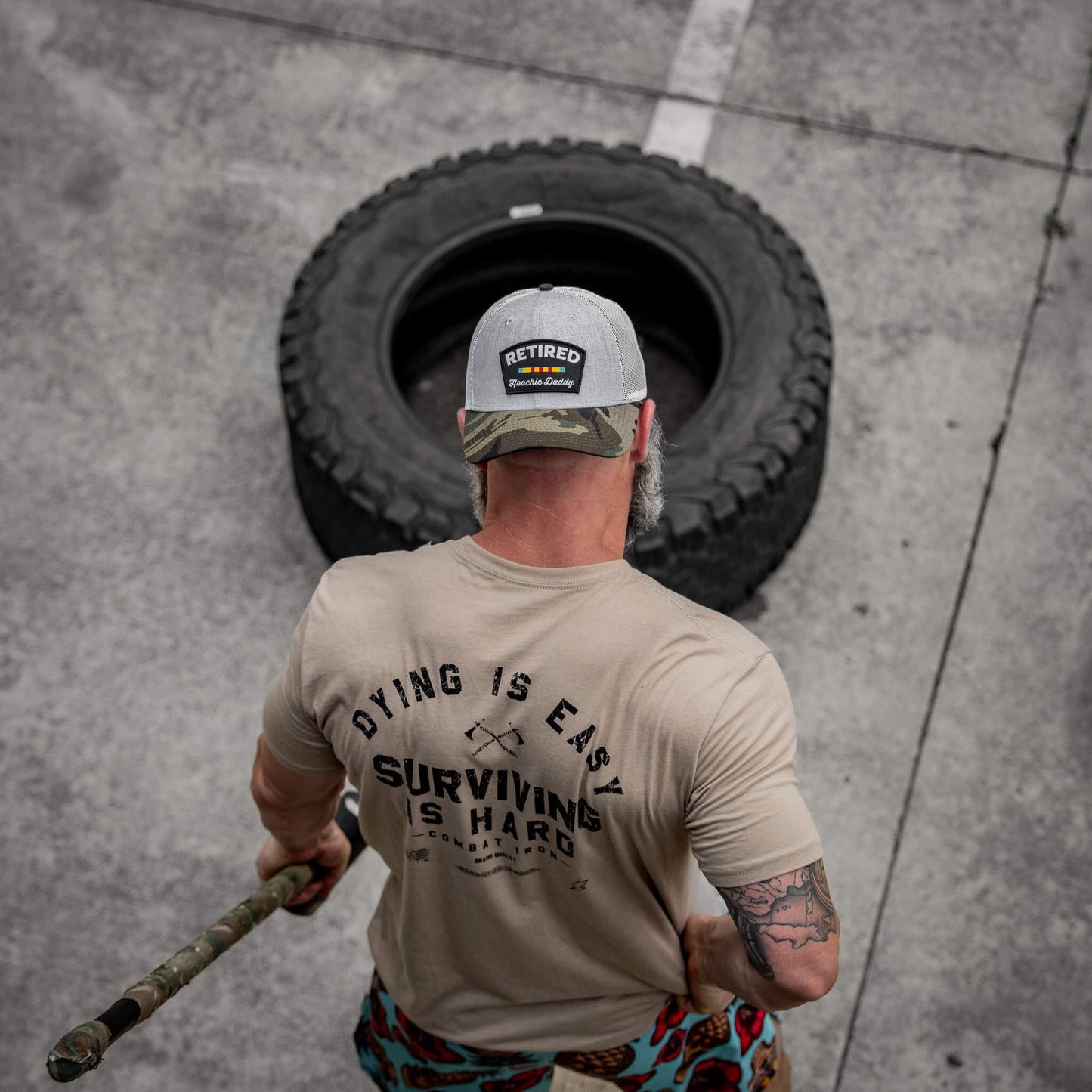 Retired Hoochie Daddy Veteran Patch Snapback Hat