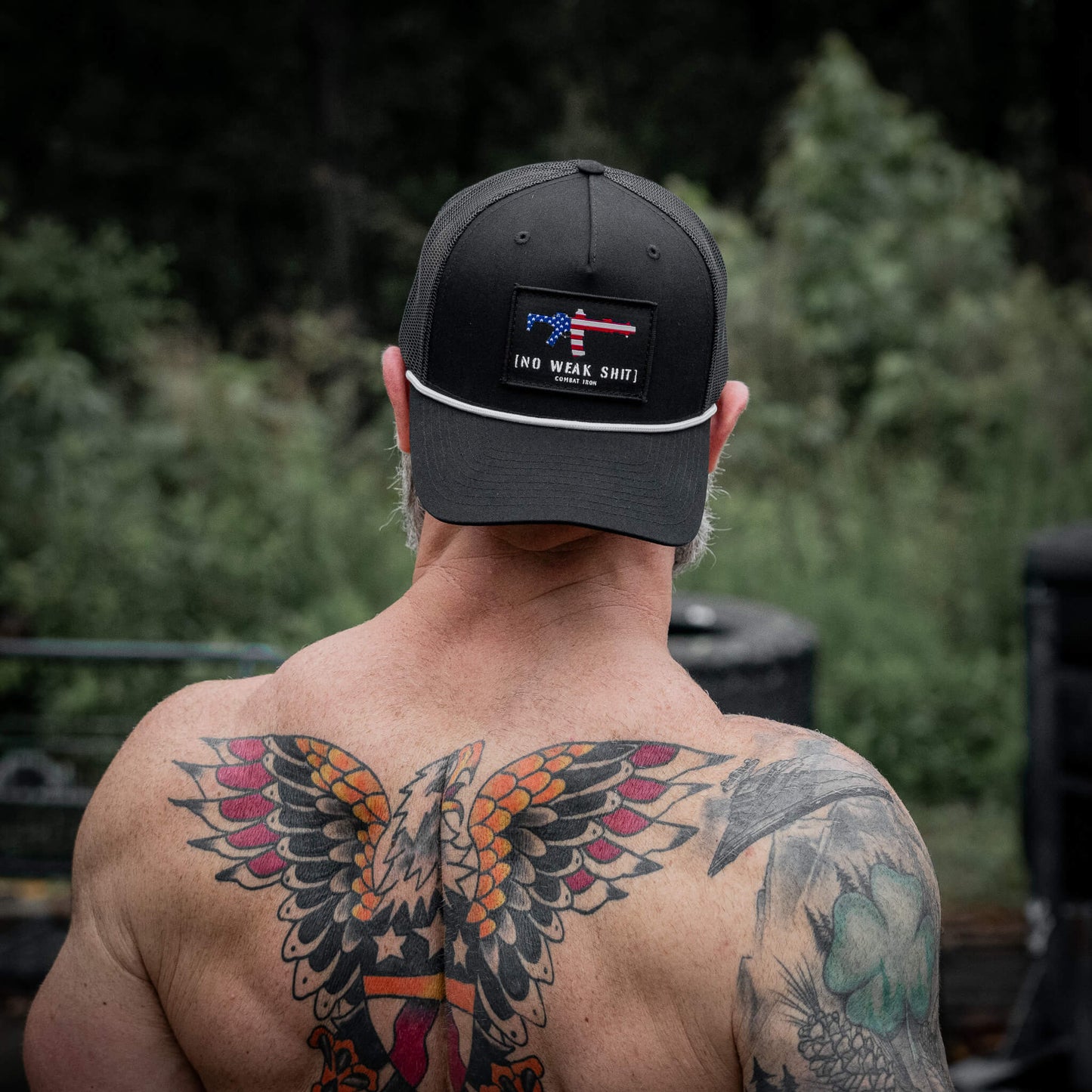 No Weak Shit Patch Rope Snapback Hat