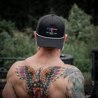 No Weak Shit Patch Rope Snapback Hat