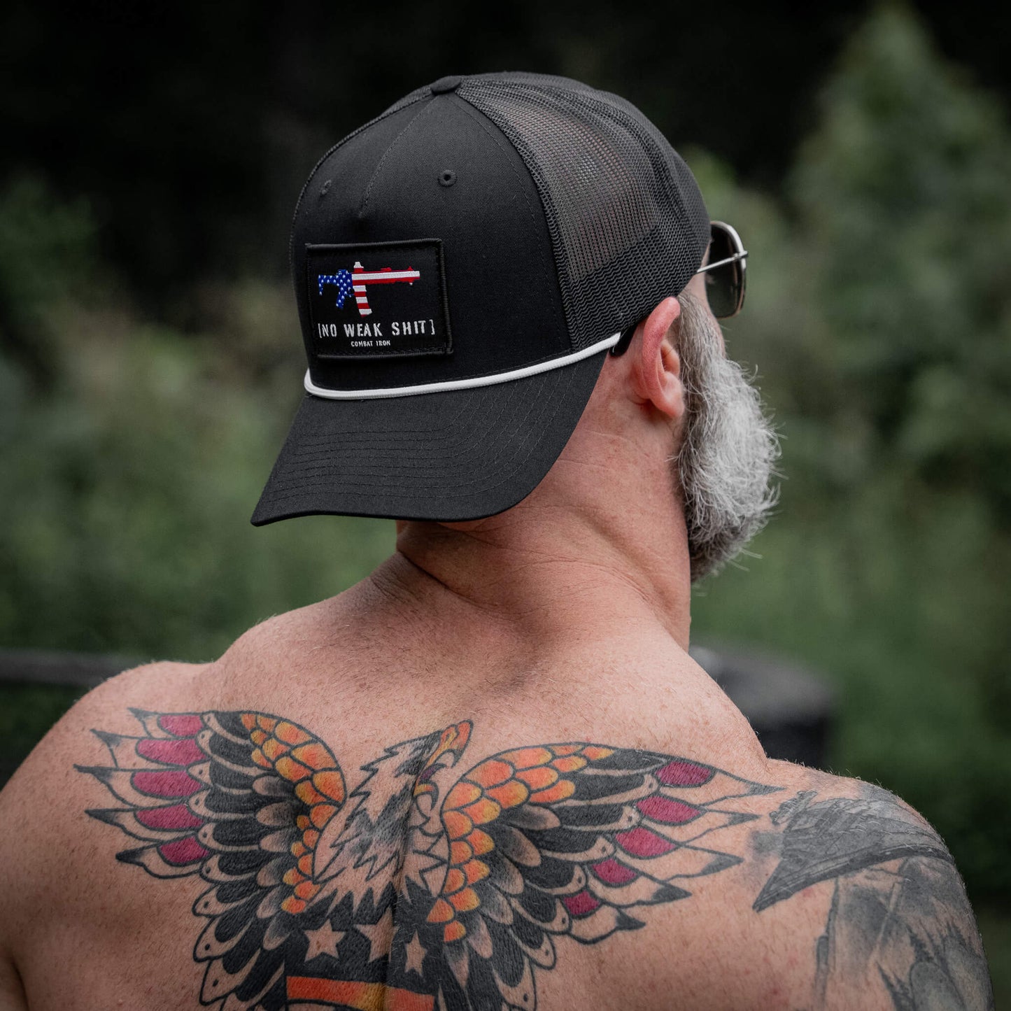 No Weak Shit Patch Rope Snapback Hat