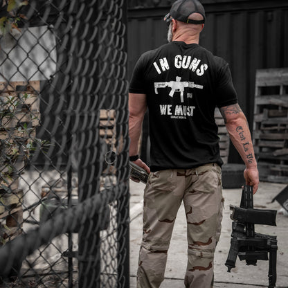 In Guns We Must Men's T-Shirt
