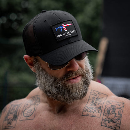 No Weak Shit Patch Snapback Hat
