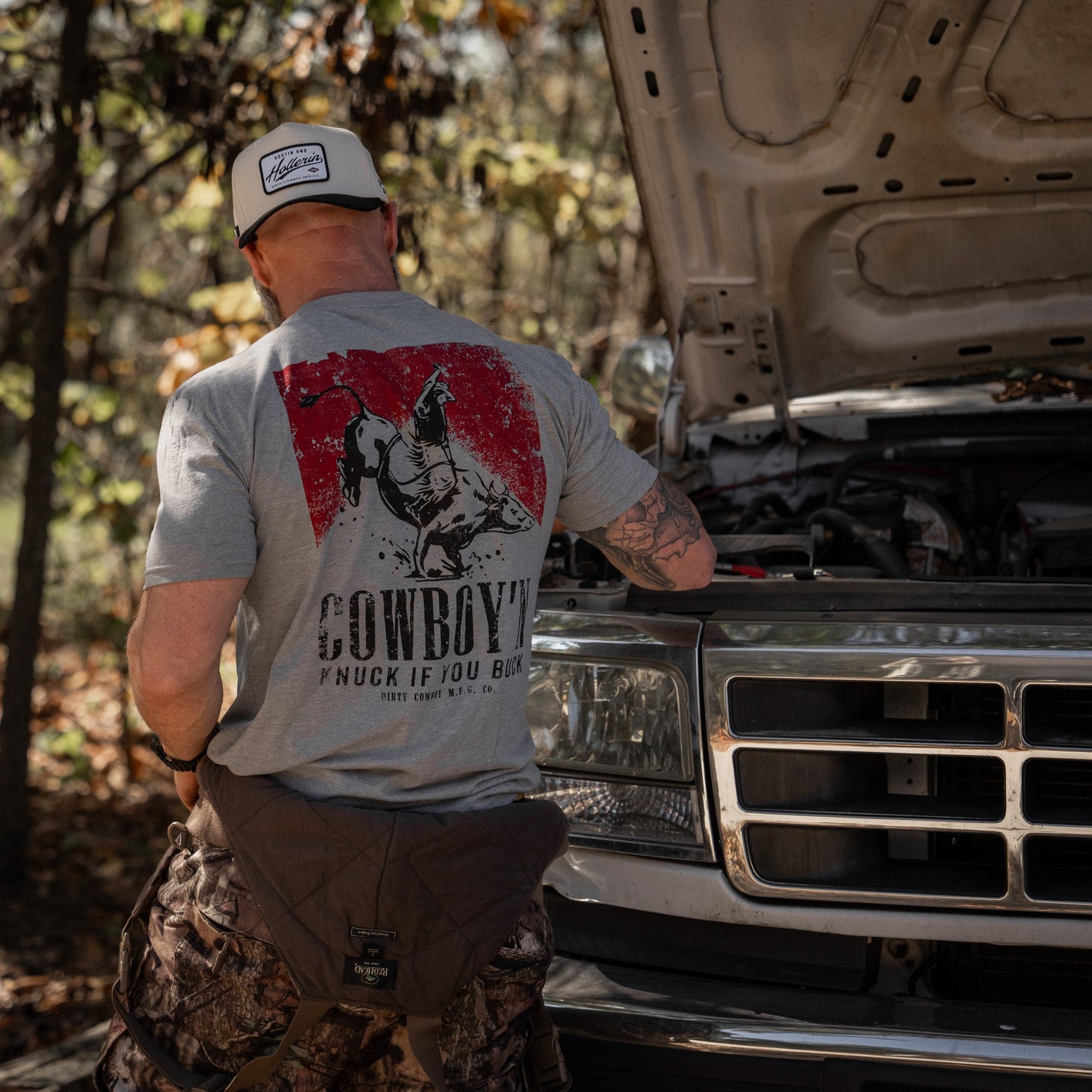 Cowboy'n | Knuck If You Buck Men's T-Shirt