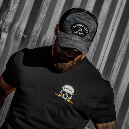 Nobody Owes You Shit Patch Five Panel Breacher Snapback Hat